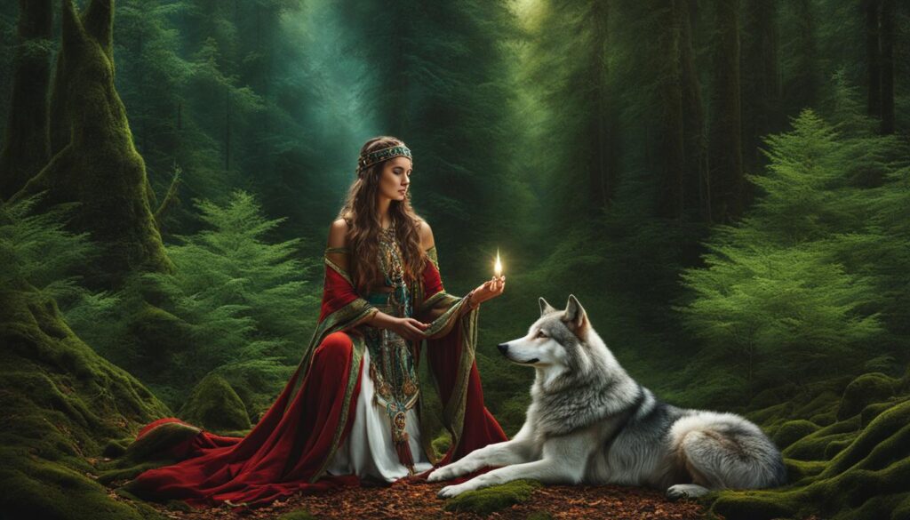 Rituale und Praktiken zur Verbindung mit dem Krafttier Wolf